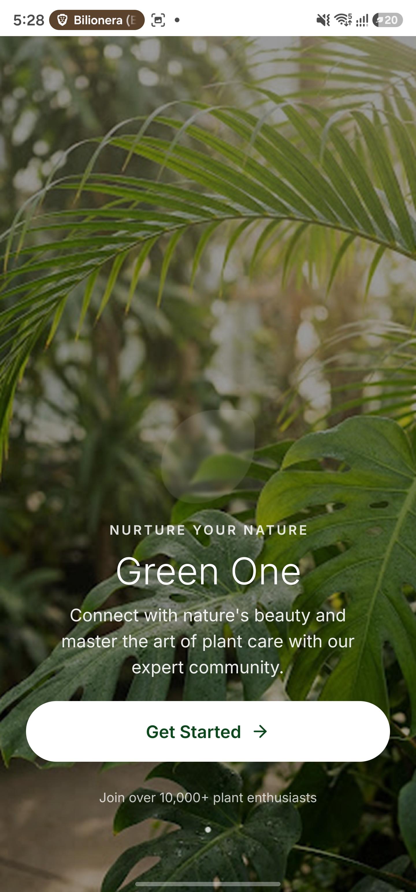Green One CMS mobile app screenshot