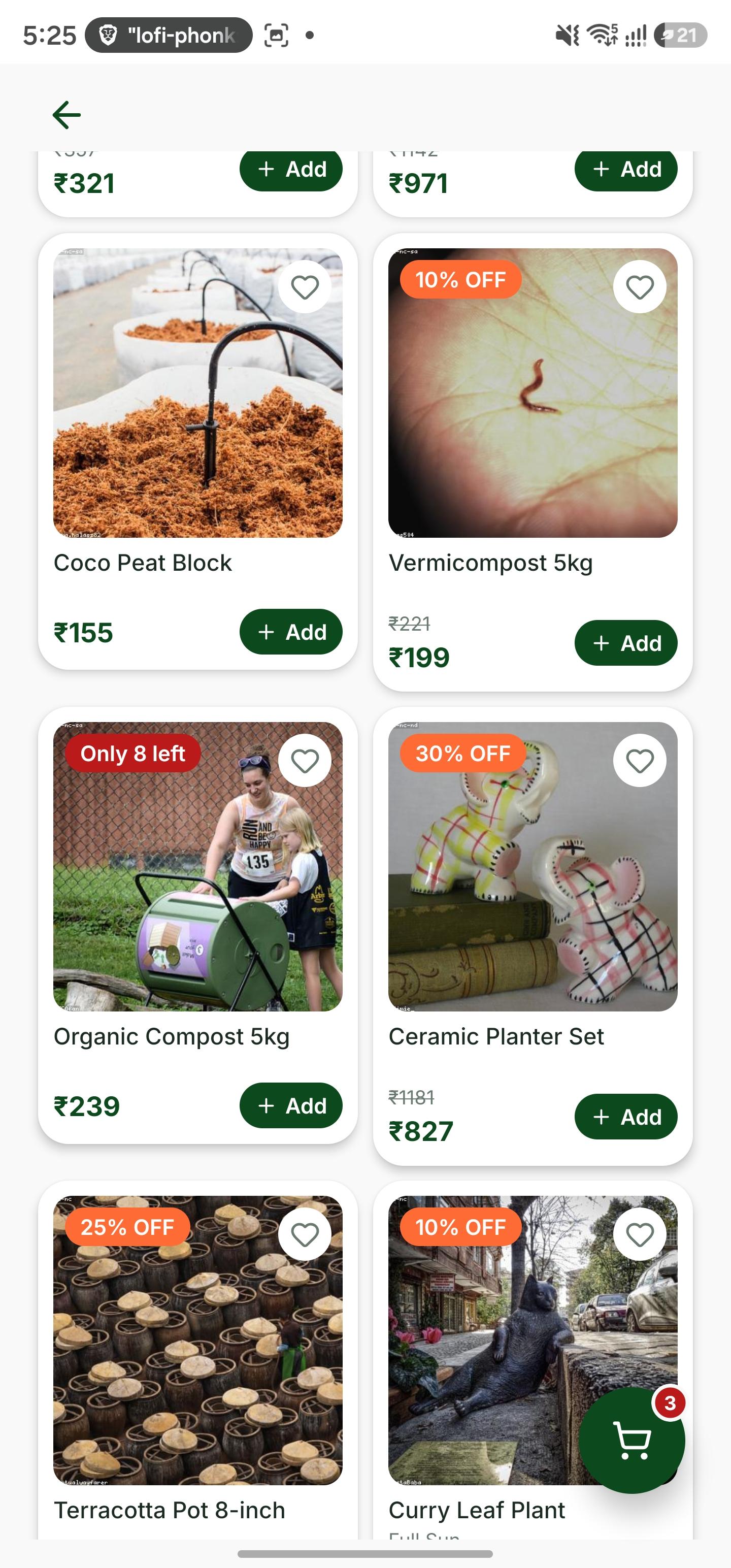Green One CMS mobile app screenshot
