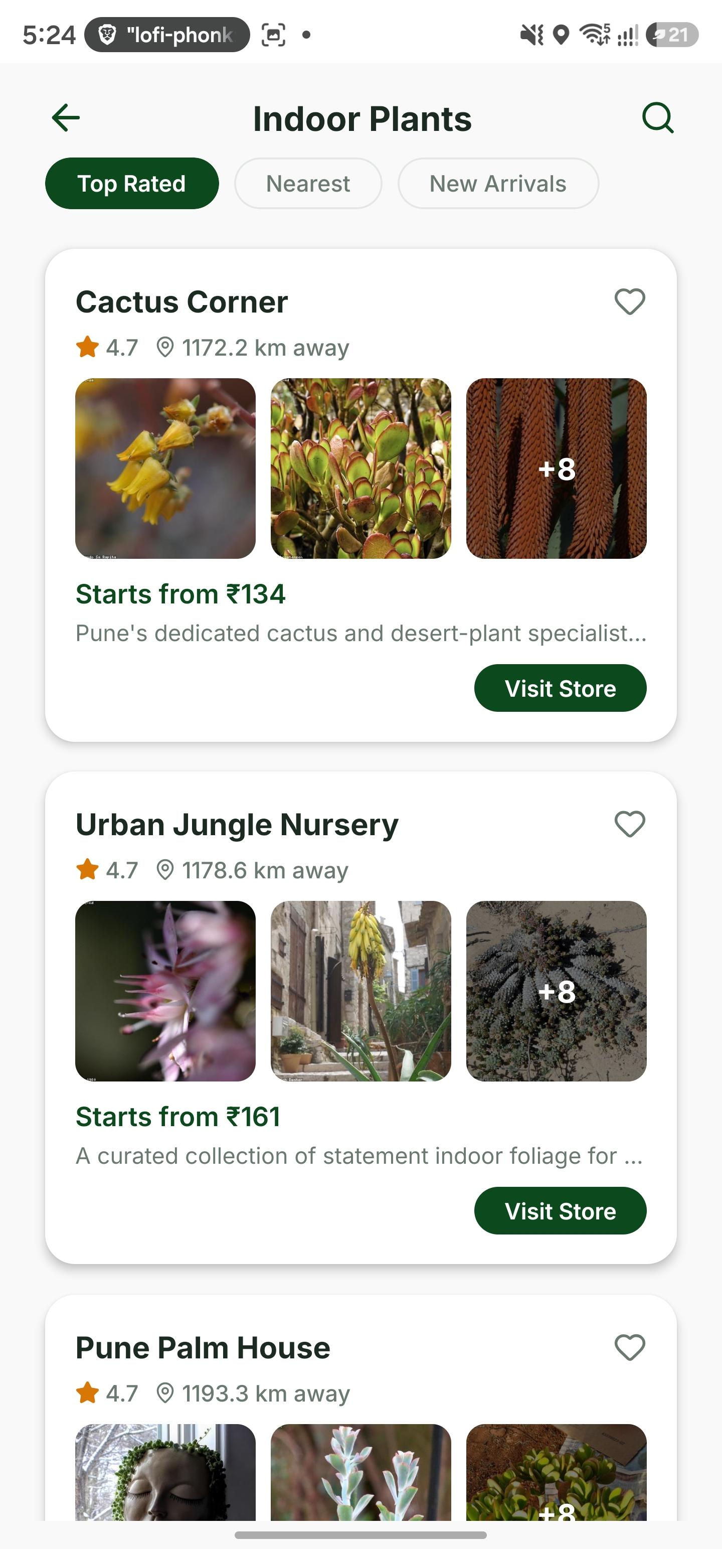 Green One CMS mobile app screenshot