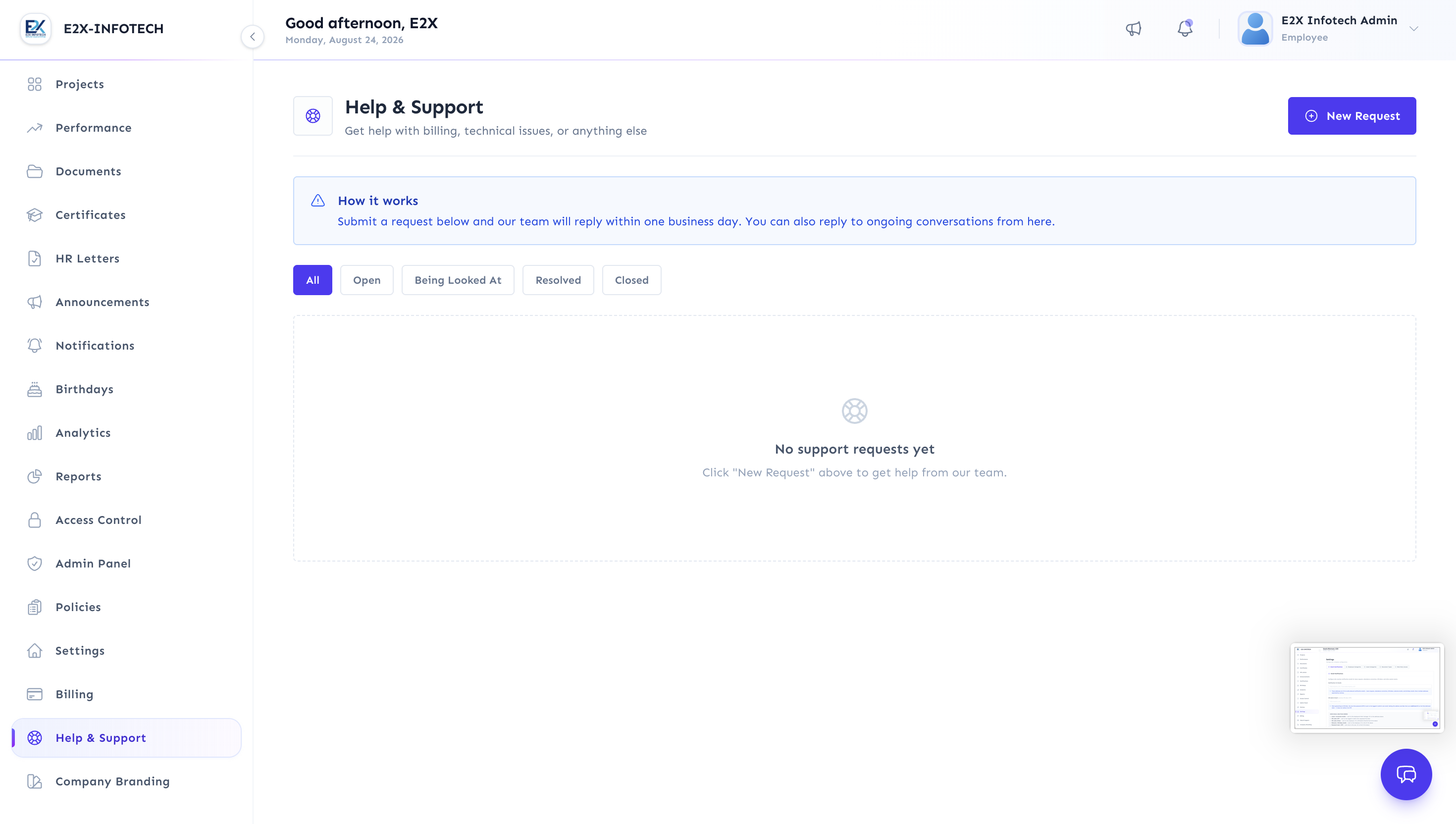 HR SPACE product screenshot