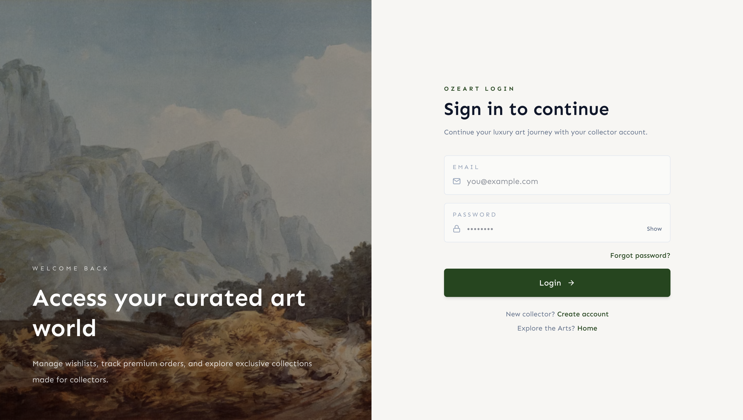 Ozeart product screenshot